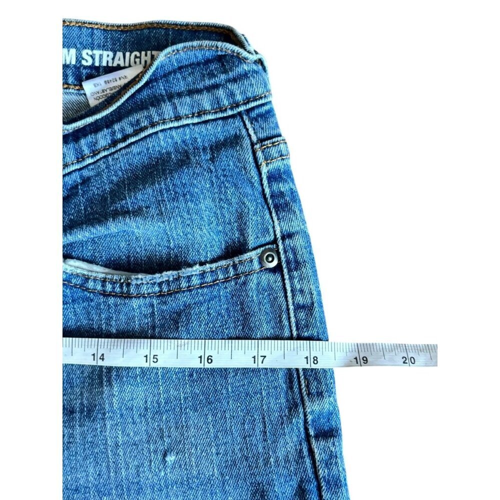George Men's Slim Straight Blue Jeans - Picture 6 of 8